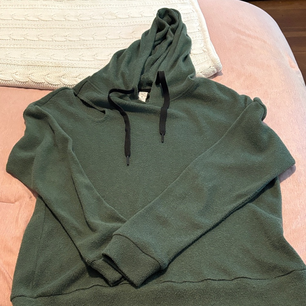 Nordstrom Green Hoodie Sweatshirt